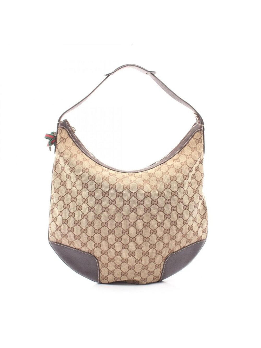 Gucci Shoulder Bag GG Canvas Beige Brown